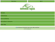 Tablet Screenshot of enveespa.com